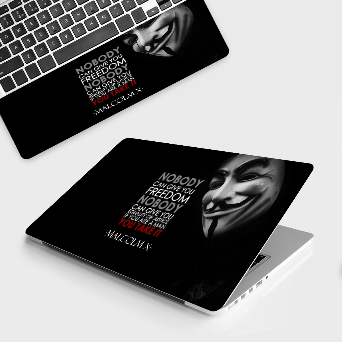 Laptop Skin - Joker Mask Quotes