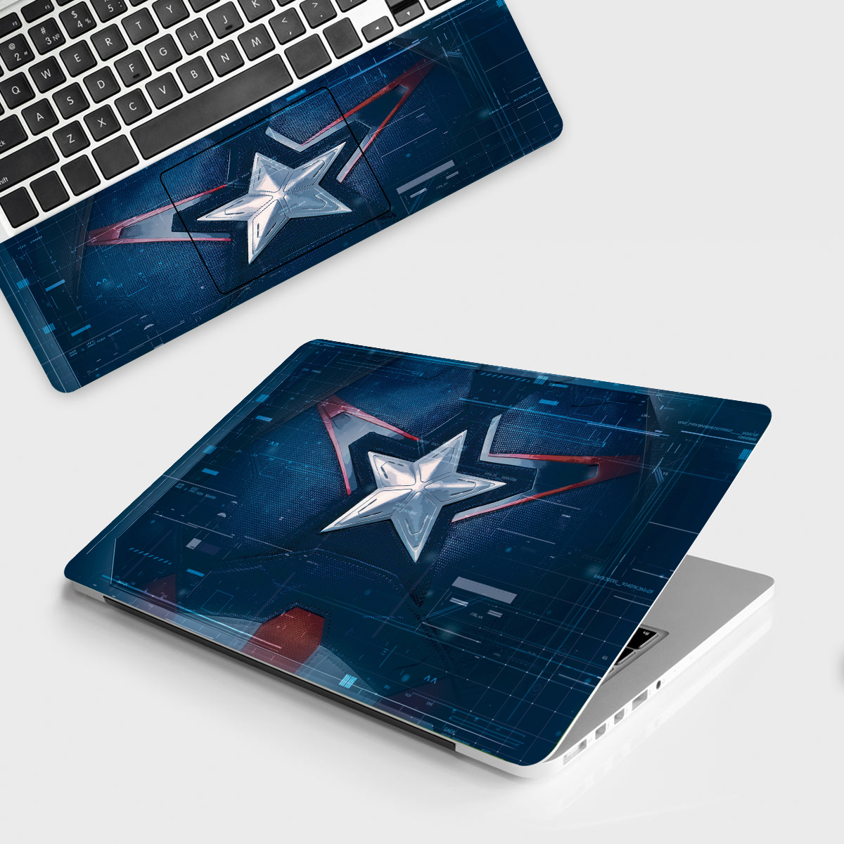 Laptop Skin - Marvel Captain America Logo