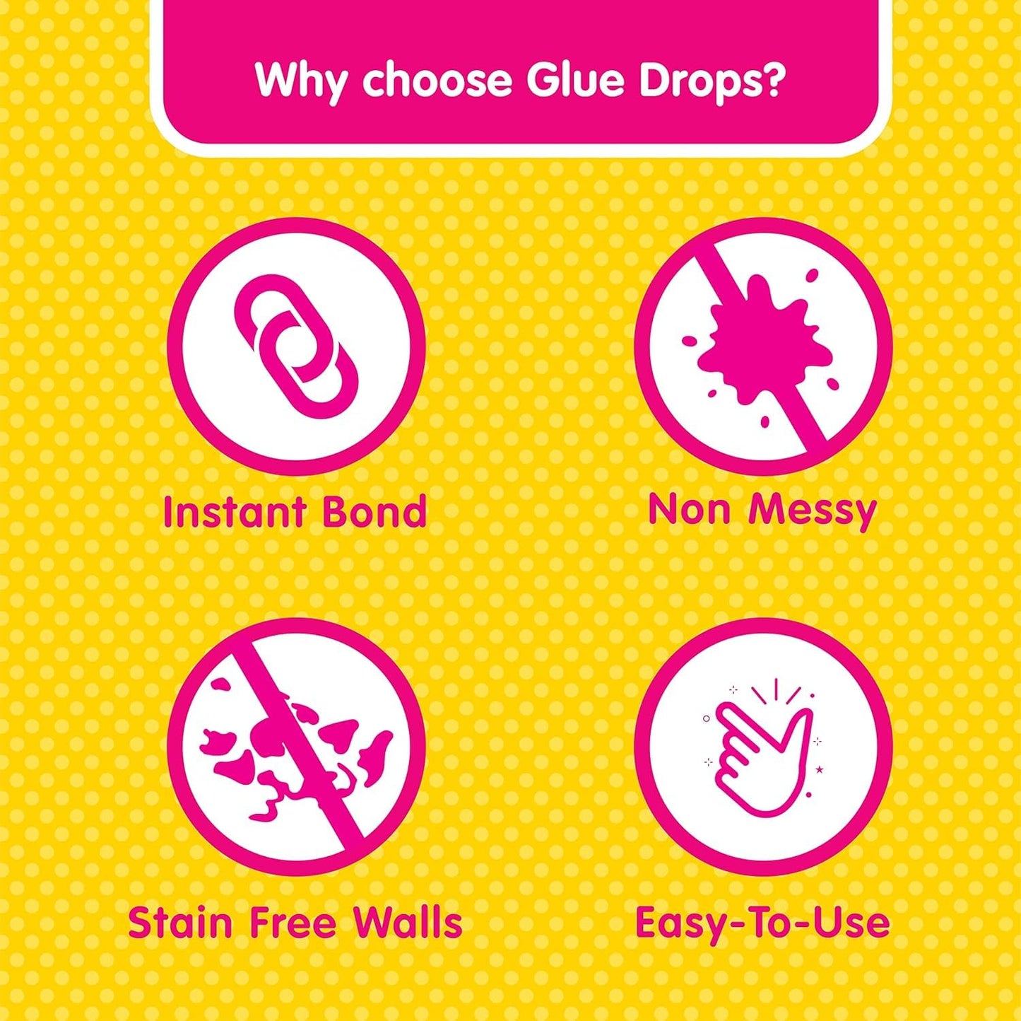 Fevicol Glue Drops - Peel, Apply, Stick - Transparent