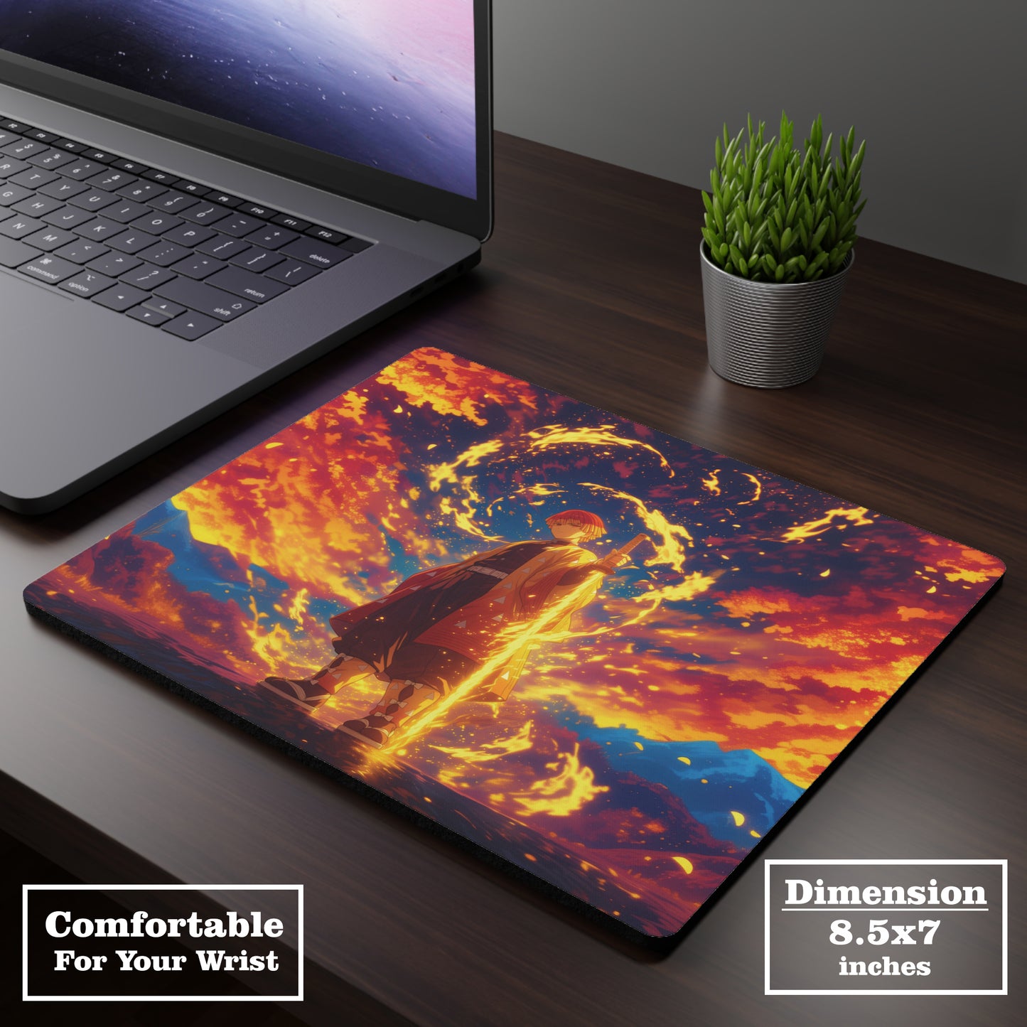 Zenitsu Agatsuma - Demon Slayer - Mouse Pad