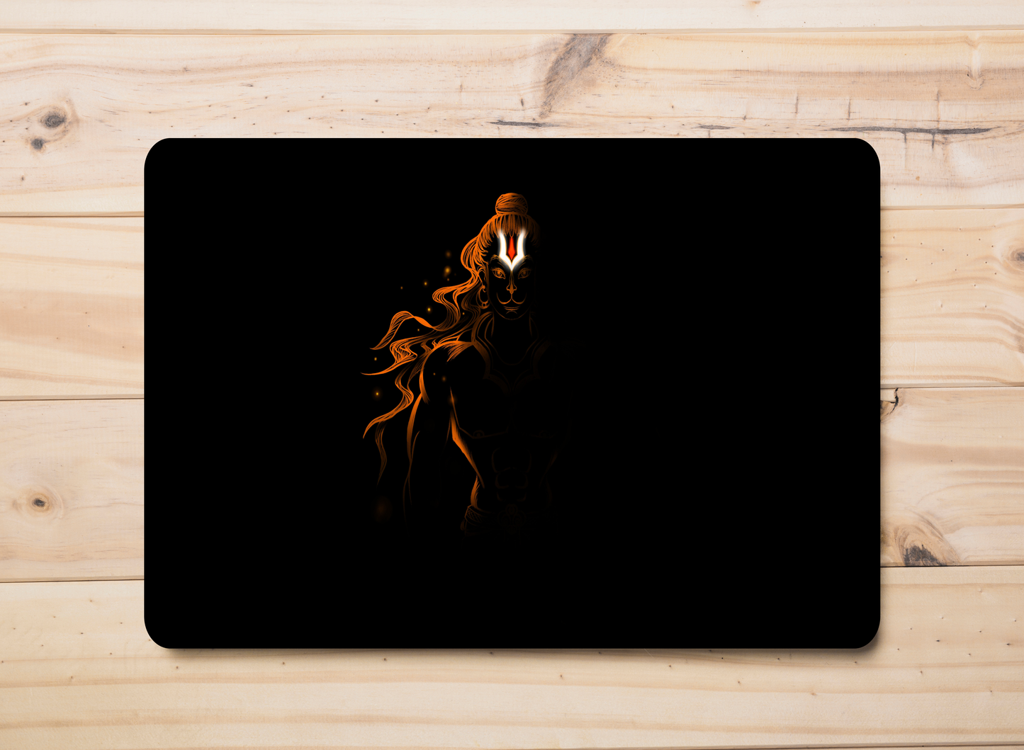 Laptop Skin - GOD Lord Hanuman Black