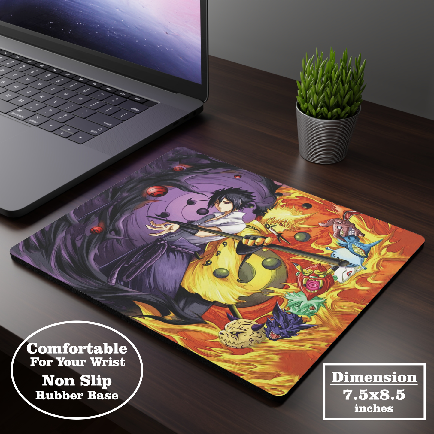 Naruto And Sasuke - Naruto - Mouse Pad