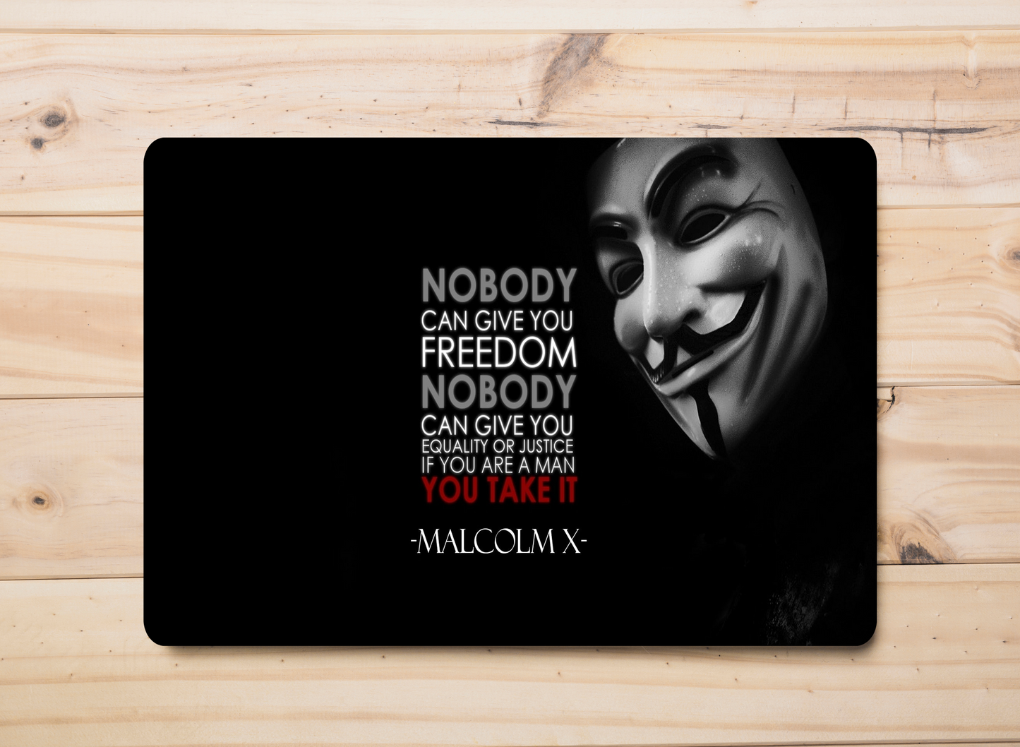 Laptop Skin - Joker Mask Quotes