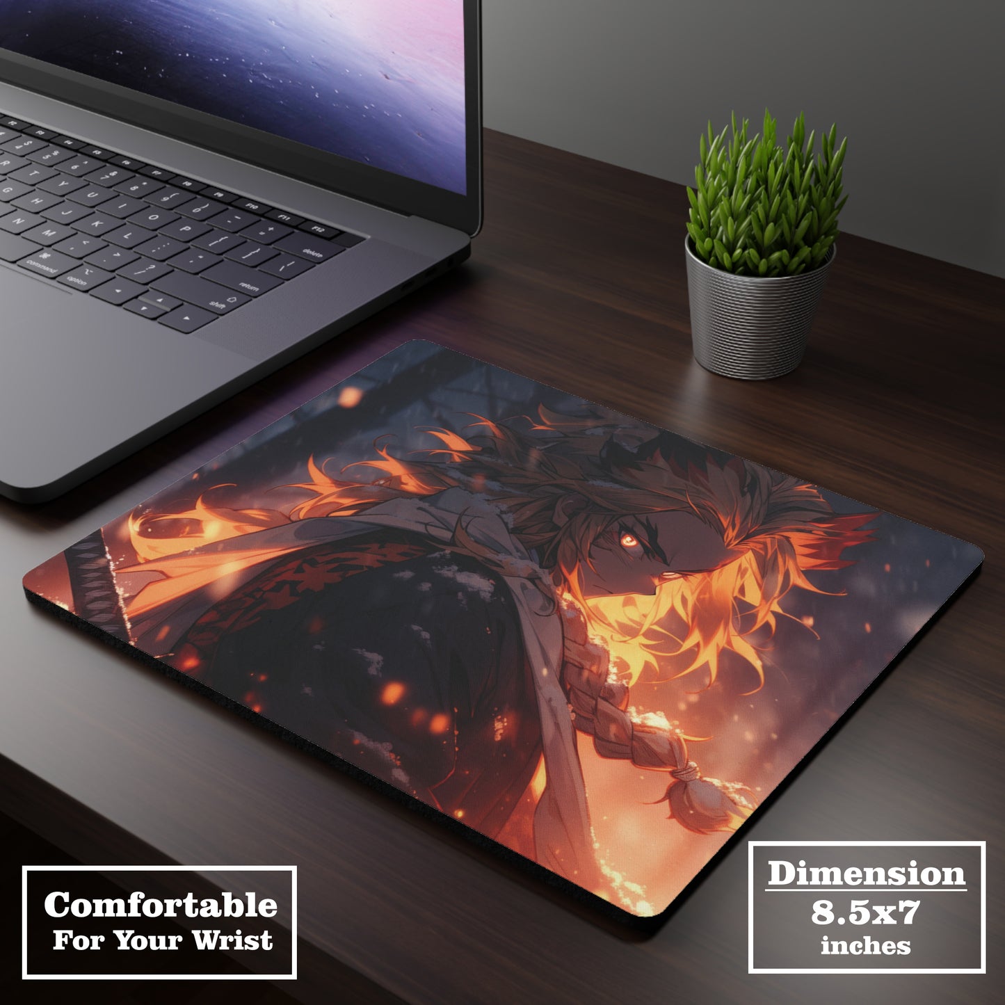 Kyojuro Rengoku - Demon Slayer - Mouse Pad