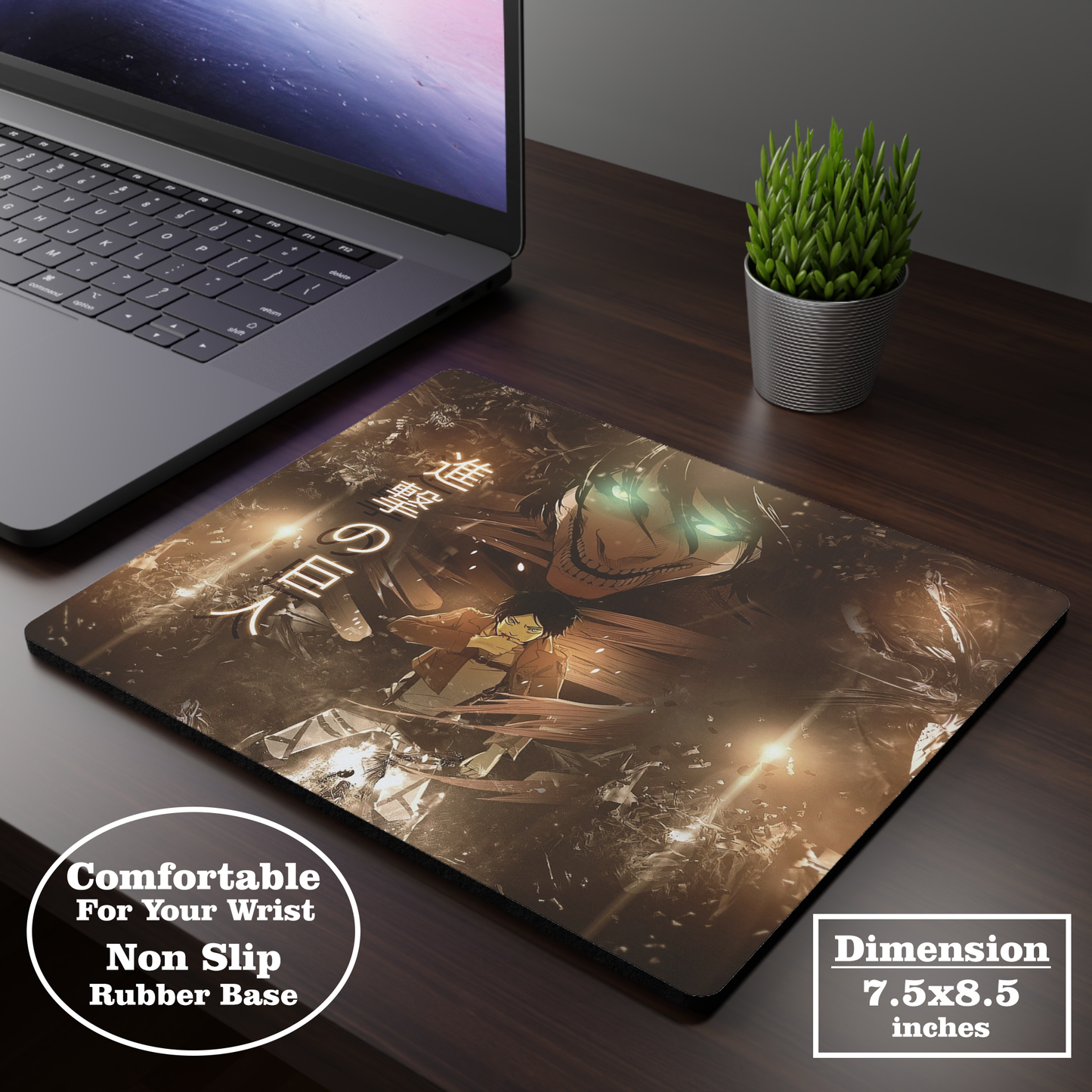 Eren Yeager - Attack On Titan - Mouse Pad
