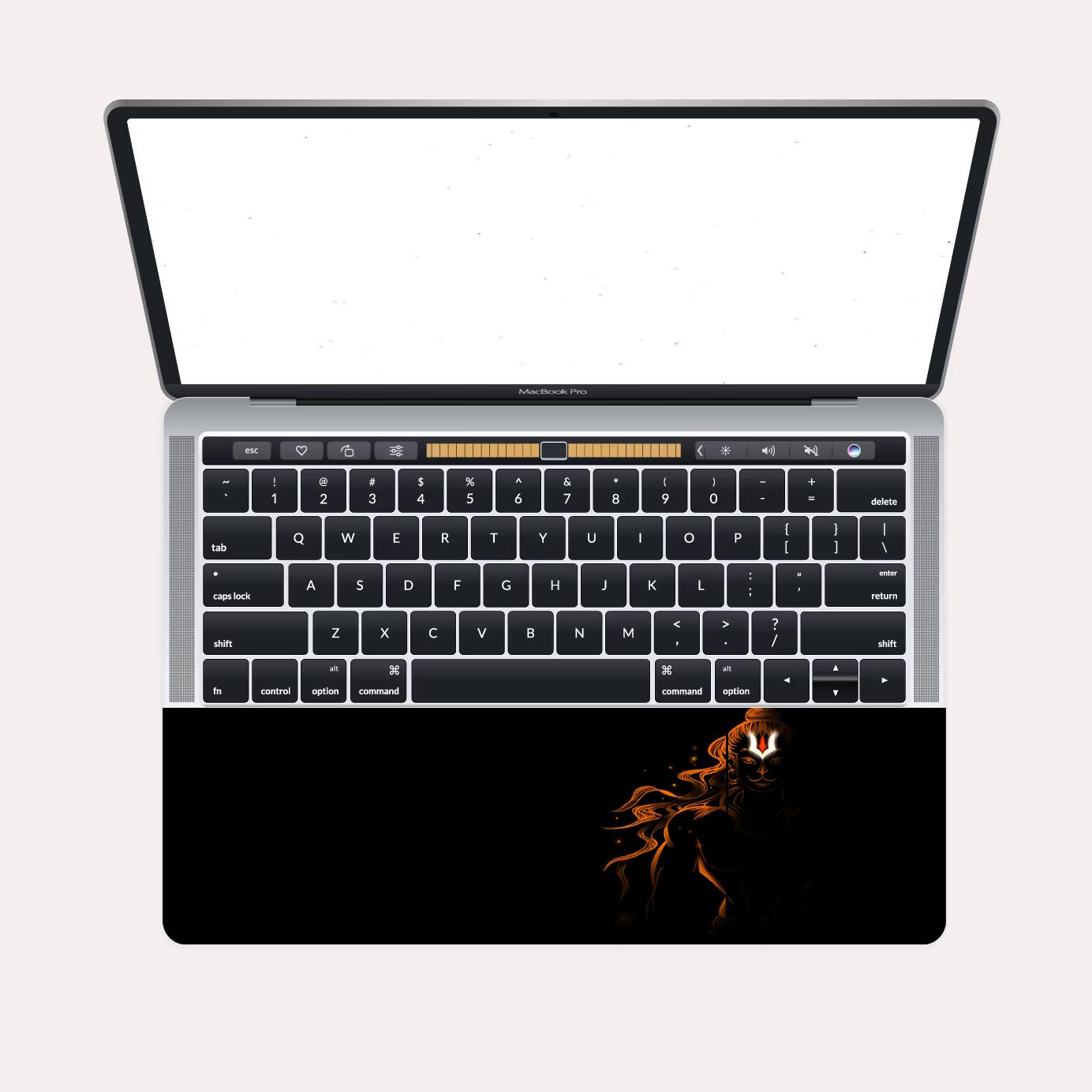 Laptop Skin - GOD Lord Hanuman Black