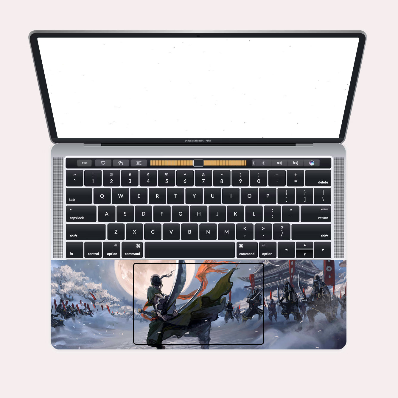 Roronoa Zoro in Action - One Piece Laptop Skin