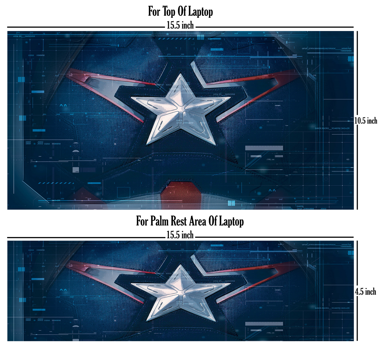Laptop Skin - Marvel Captain America Logo
