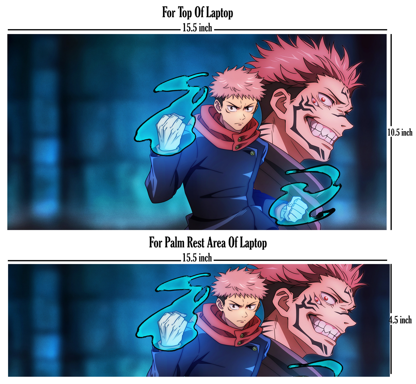 Yuji Itadori & Sukuna - Jujutsu Kaisen - Laptop Skin