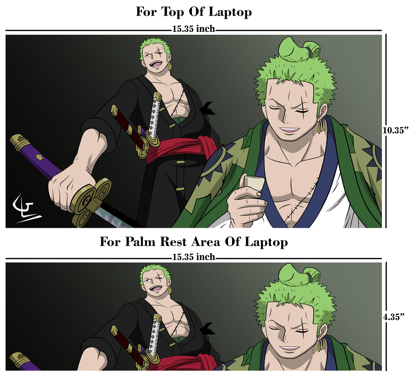 Roronoa Zoro - One Piece Laptop Skin