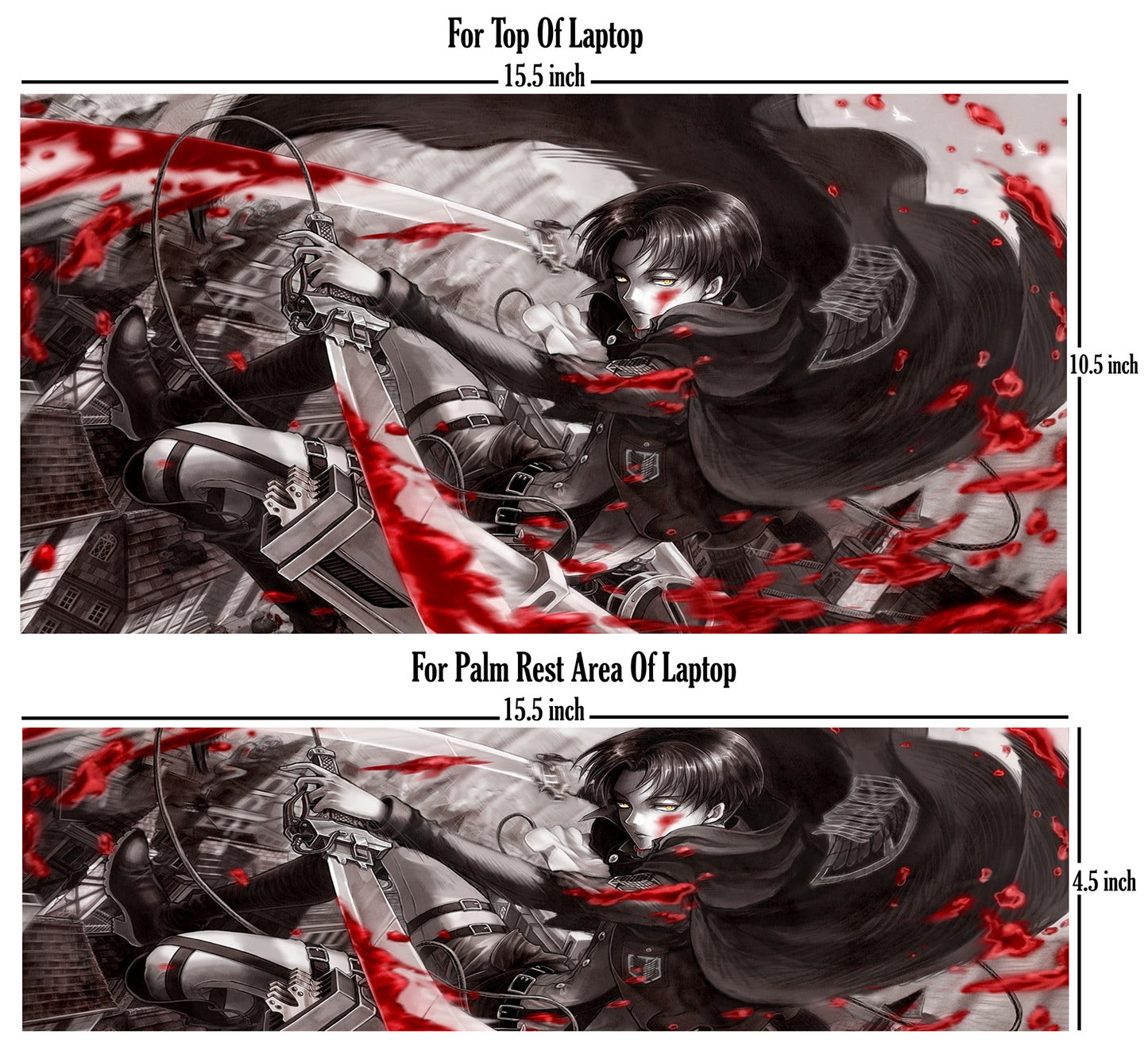 Levi Ackerman - Attack On Titan Laptop Skin