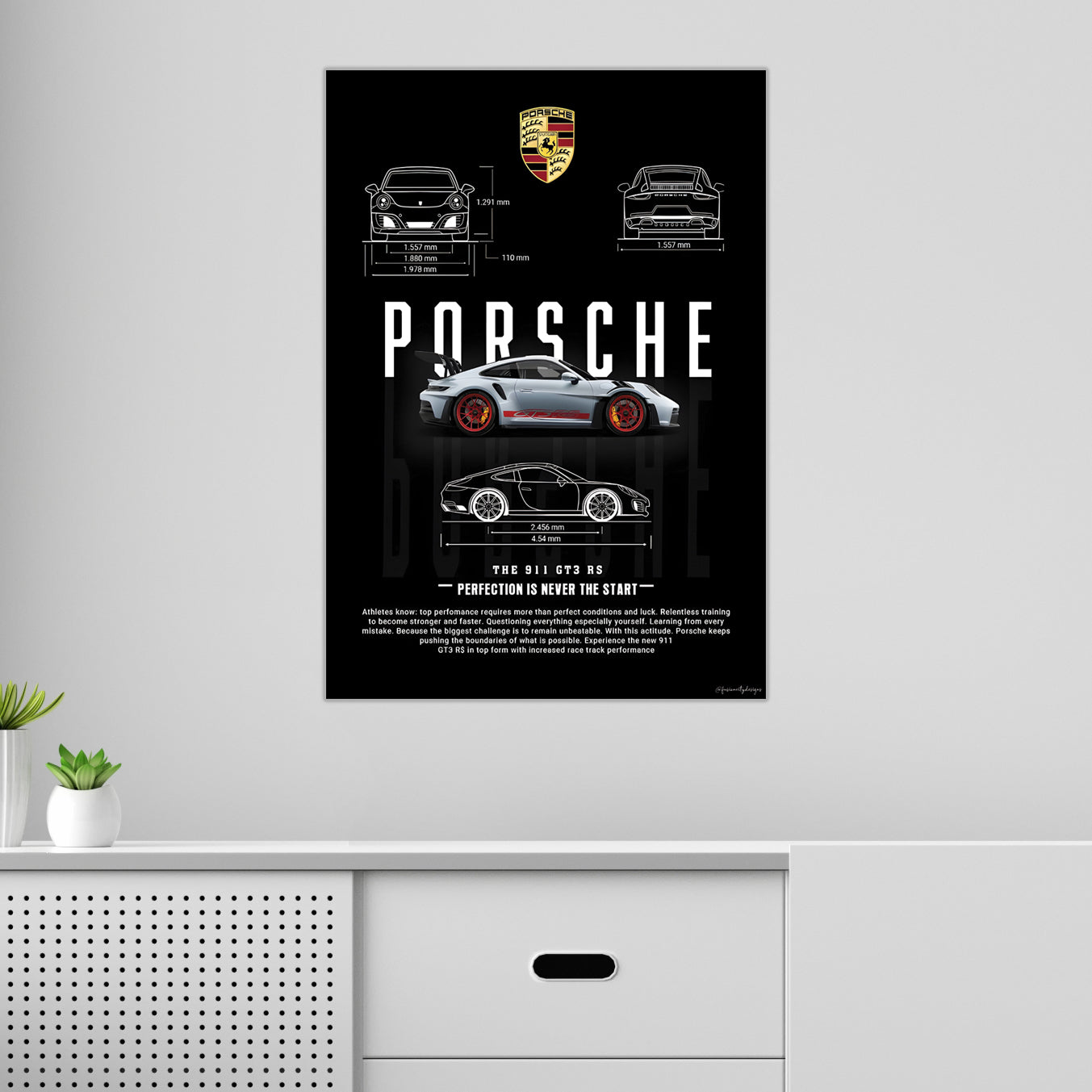 Porsche 911 GT3 | Speed Icons #02 | Car Posters