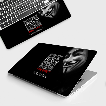 Laptop Skin - Joker Mask Quotes