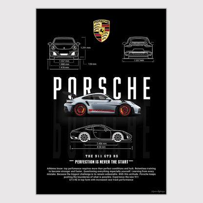Porsche 911 GT3 | Speed Icons #02 | Car Posters