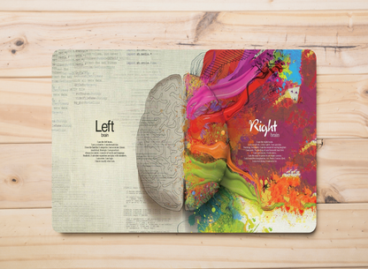 Laptop Skin - Left & Right Brain Quotes