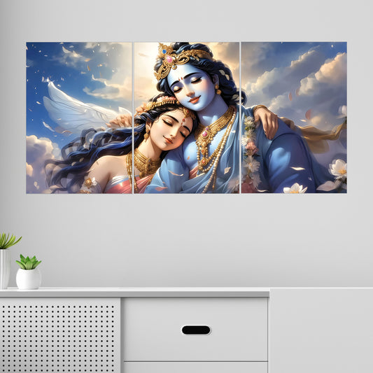 Radha Krishna | Devotional Art #01 | 3 Piece Set