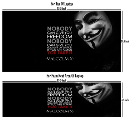 Laptop Skin - Joker Mask Quotes