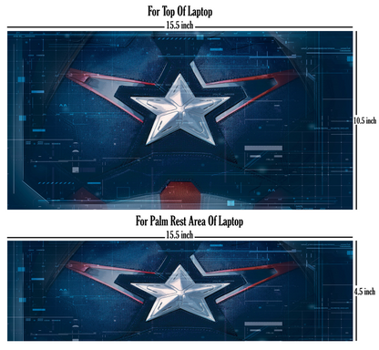 Laptop Skin - Marvel Captain America Logo