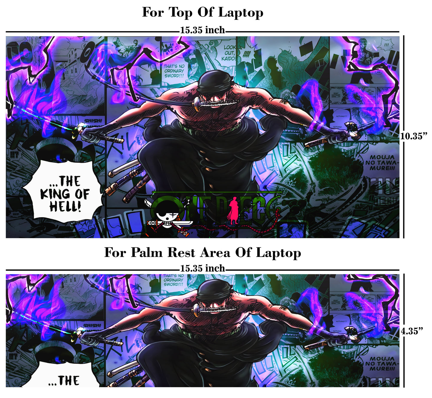 Roronoa Zoro - OnePiece Laptop Skin