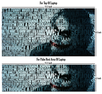 Laptop Skin - Joker Quotes