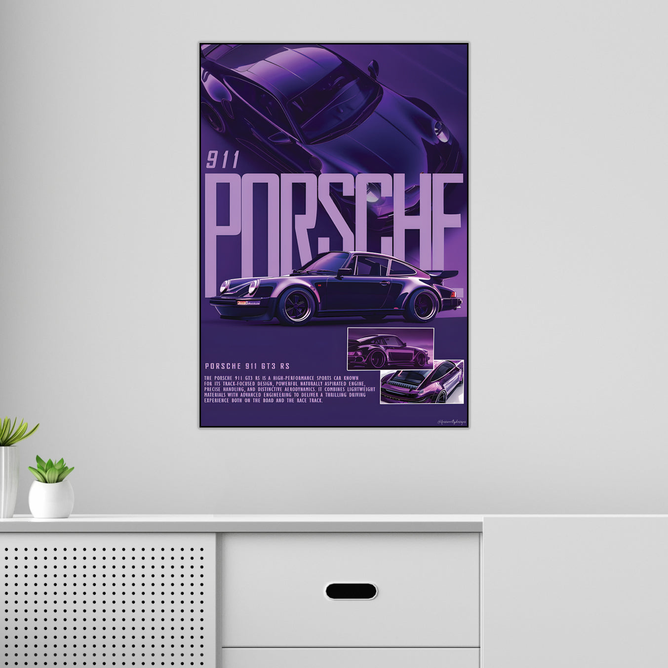 Porsche 911 GT3 | Speed Icons #03 | Car Posters